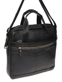 Сумки Borsa Leather модель K11118-black Фото
