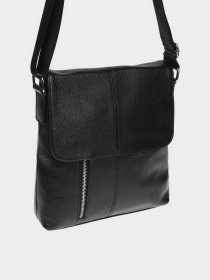 Сумки Borsa Leather модель K15103-black Фото