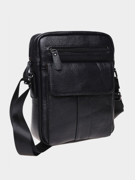 Сумки Borsa Leather модель K18154-black Фото