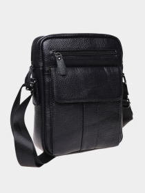 Сумки Borsa Leather модель K18154-black Фото