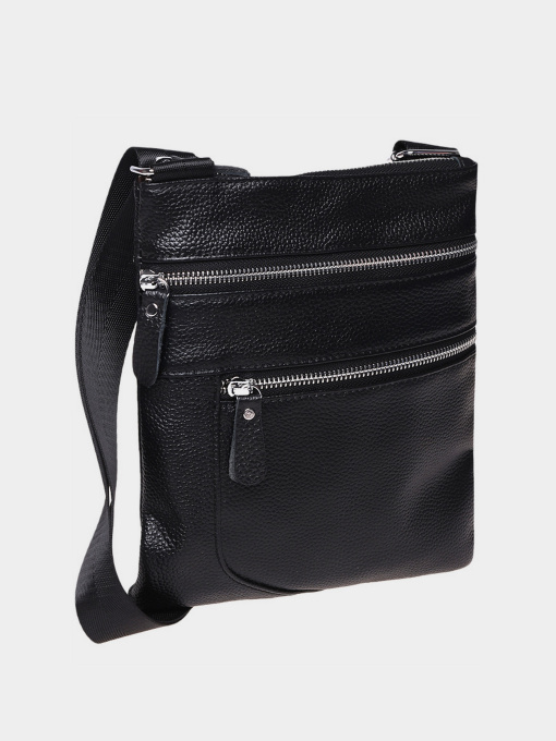 Сумки Borsa Leather модель K1307-black Фото