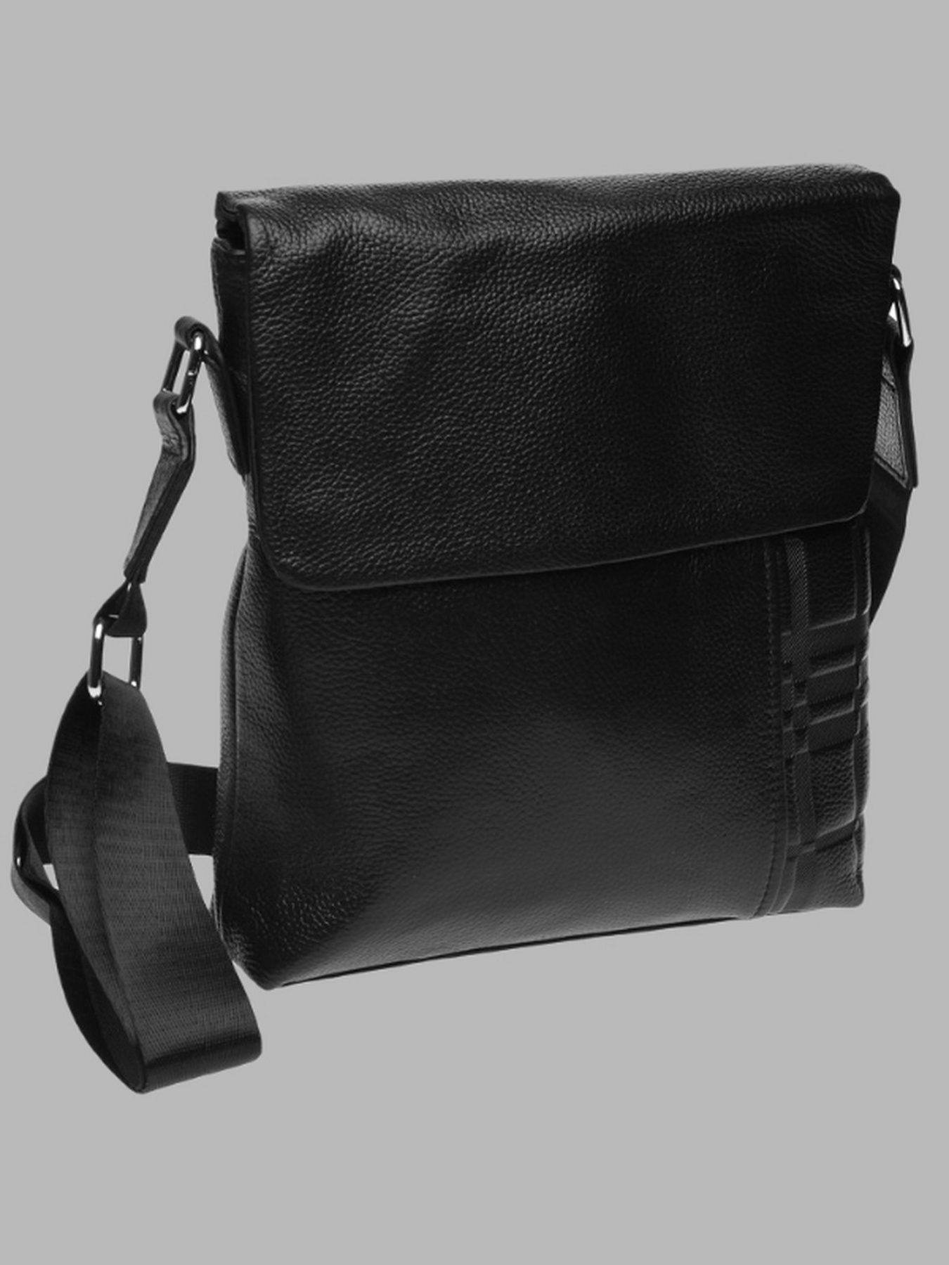 Сумки Borsa Leather модель k19137-black Фото