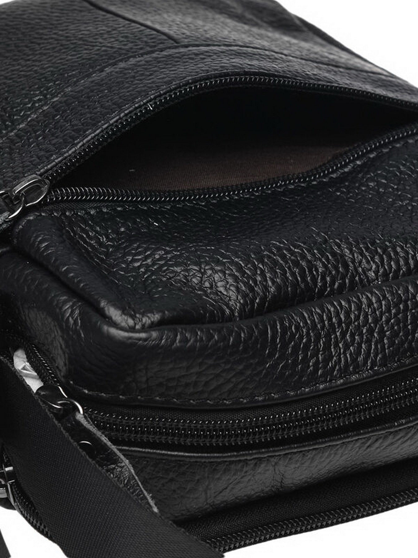 Сумки Borsa Leather модель K11029-black Фото