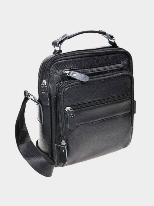 Сумки Borsa Leather модель K15112-black Фото