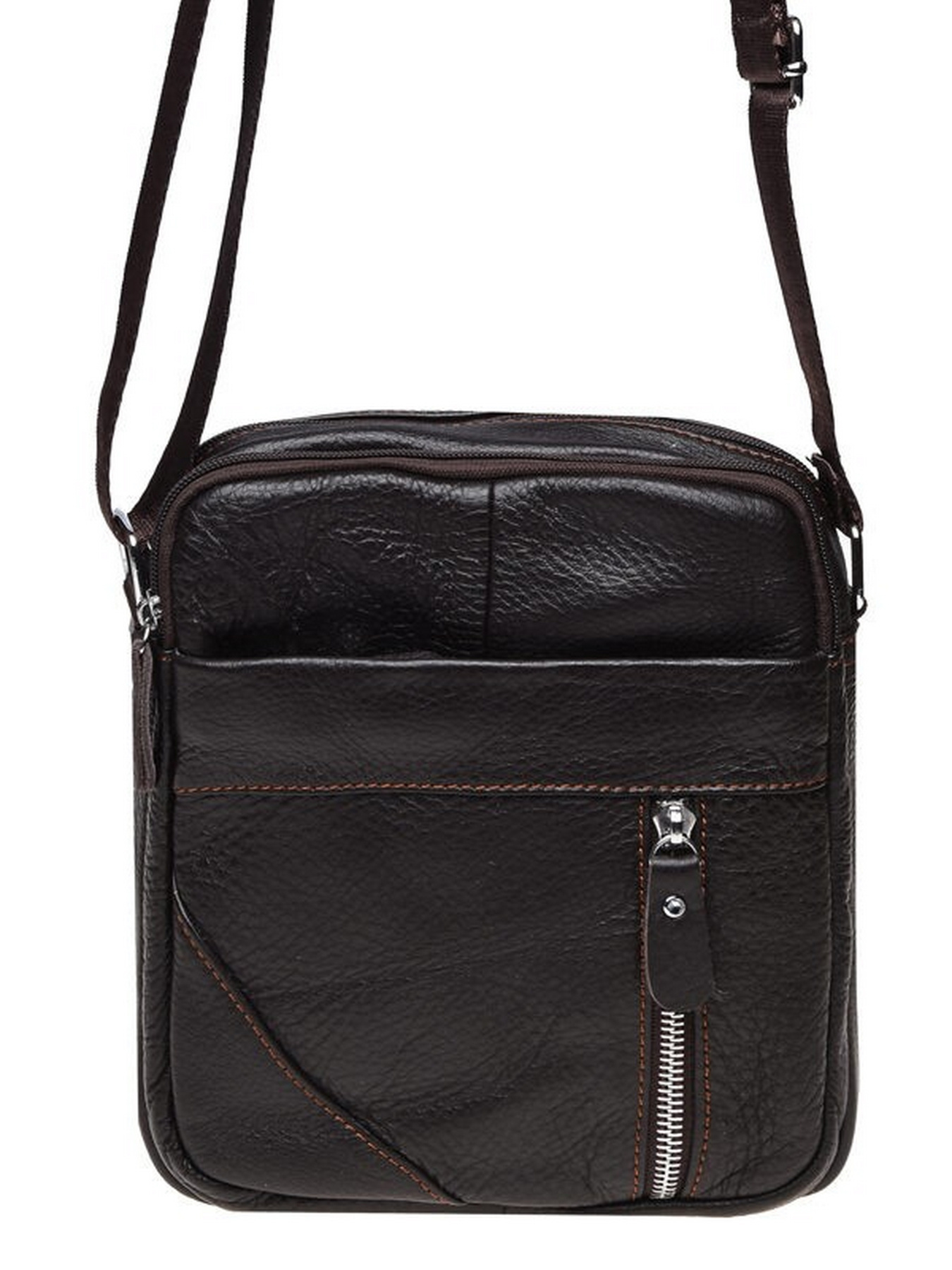 Сумки Borsa Leather модель K11027-d.brown Фото
