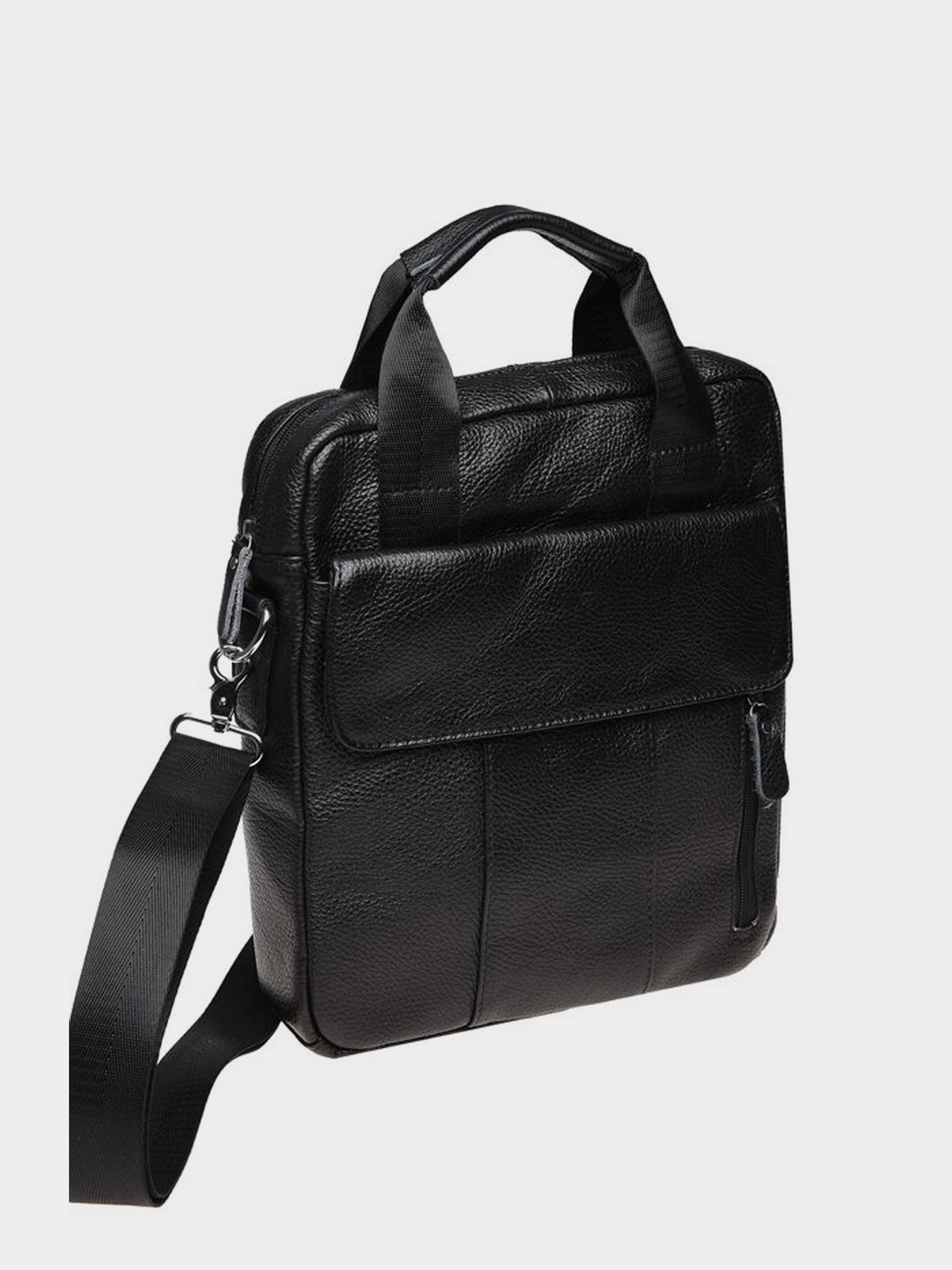 Сумки Borsa Leather модель K18863-black Фото