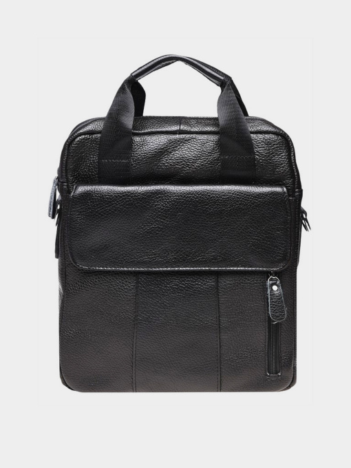 Сумки Borsa Leather модель K18863-black Фото
