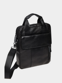 Сумки Borsa Leather модель K18863-black Фото