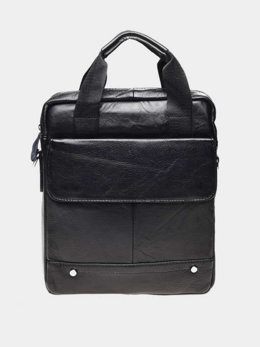 Сумки Borsa Leather модель K18859-black Фото