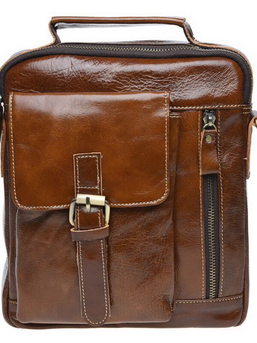 Сумки Borsa Leather модель K15027-brown Фото