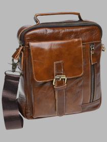 Сумки Borsa Leather модель K15027-brown Фото