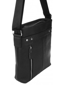 Сумки Borsa Leather модель 1t5502m-black Фото
