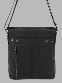 Сумки Borsa Leather модель 1t5502m-black Фото