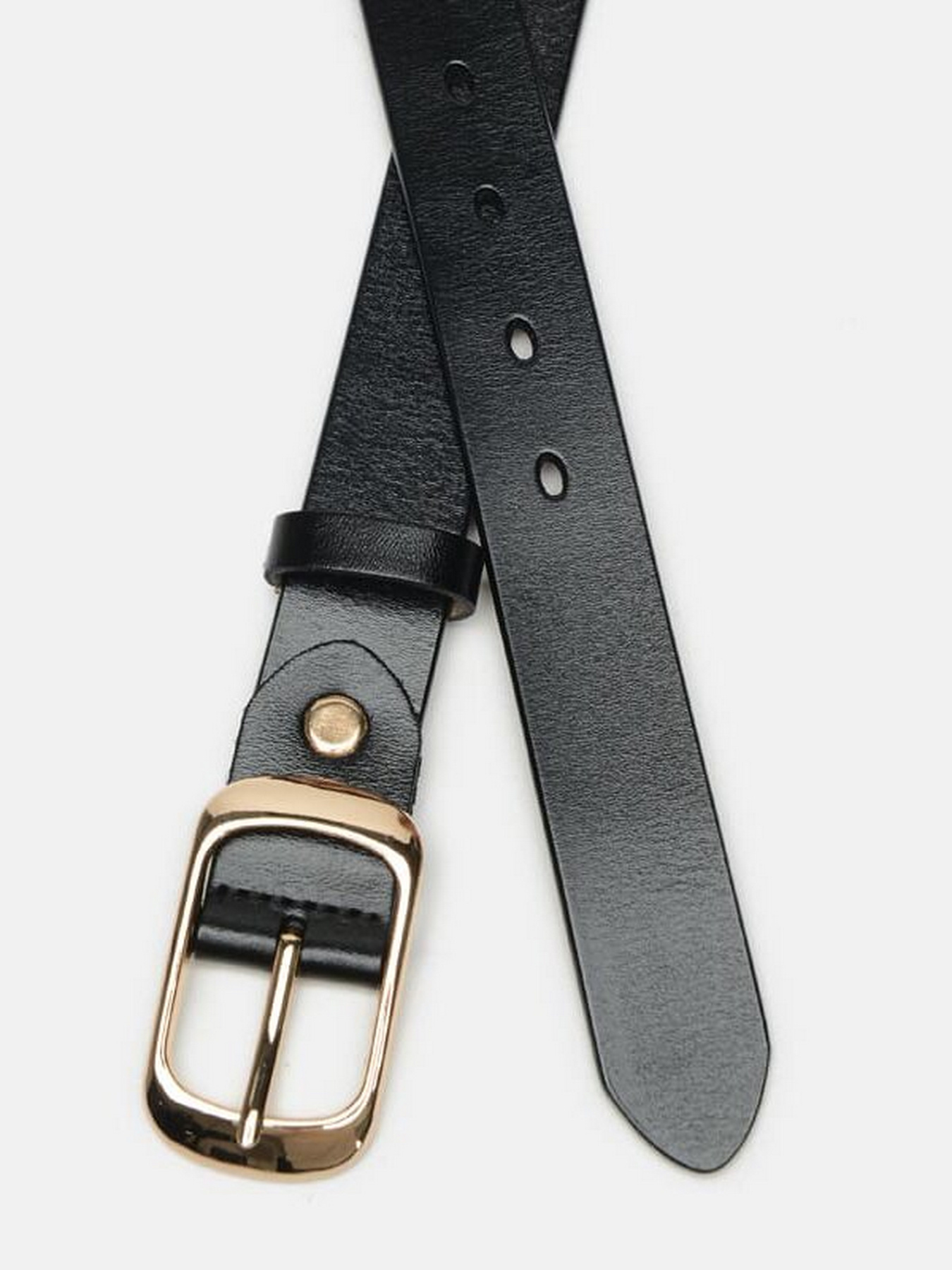 Ремені Borsa Leather модель CV1ZK-008-goldblack Фото