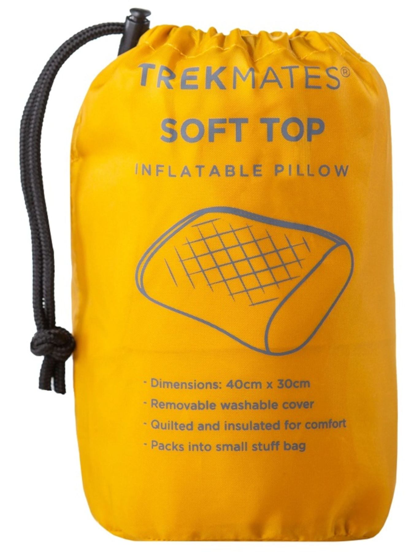 Туристична подушка Trekmates Soft Top Inflatable Pillow модель 100069530 Туристична подушка Trekmates Soft Top Inflatable Pillow модель 100069530 Фото
