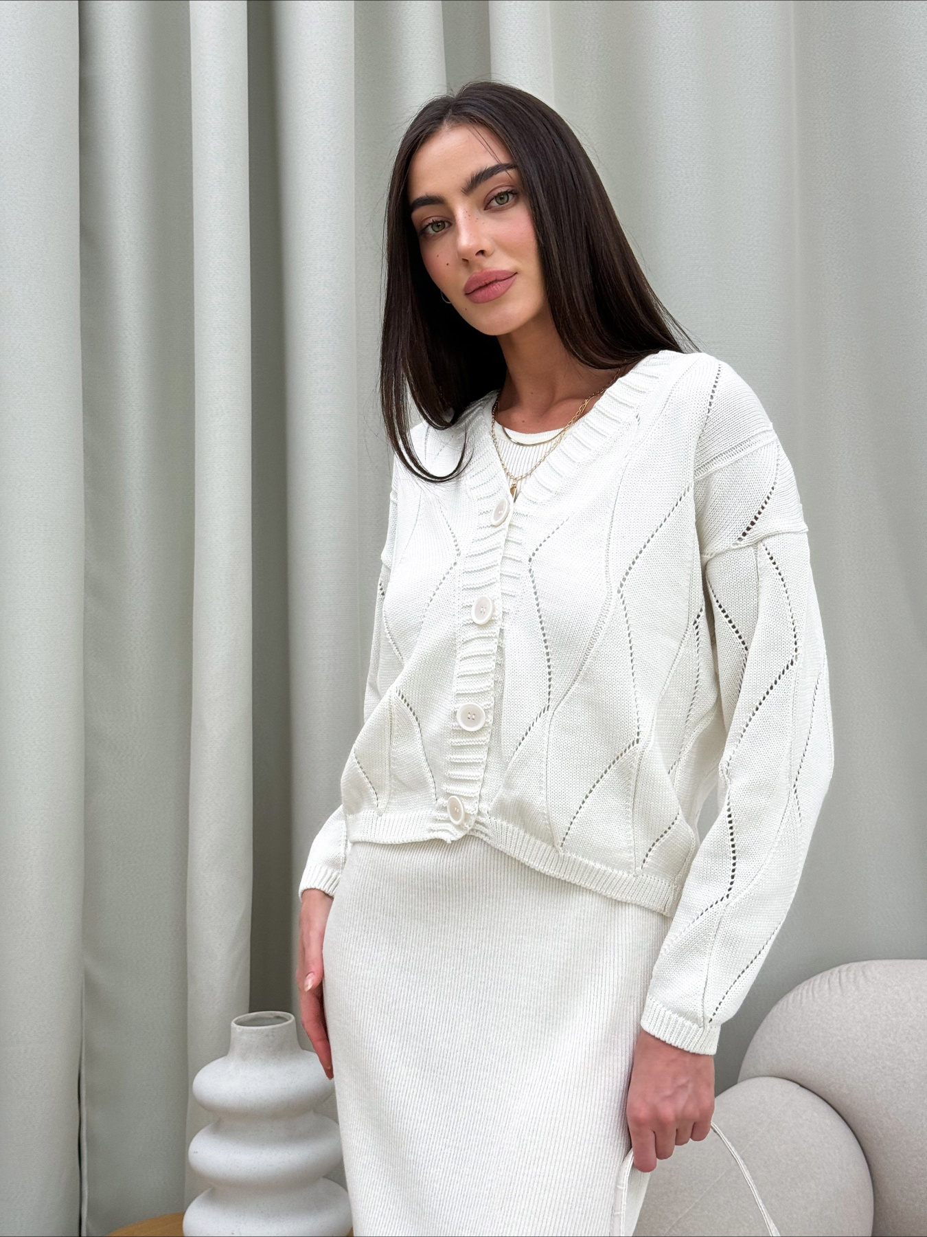 Свитры и кардиганы ART KNIT модель 35648 Фото