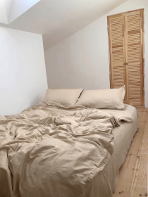 Комплект постільної білизни лате з вишитими гілками Cozy модель 8048805 Фото
