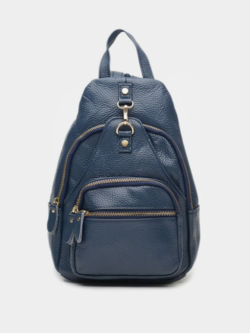Рюкзаки Borsa Leather модель K1162-blue Фото