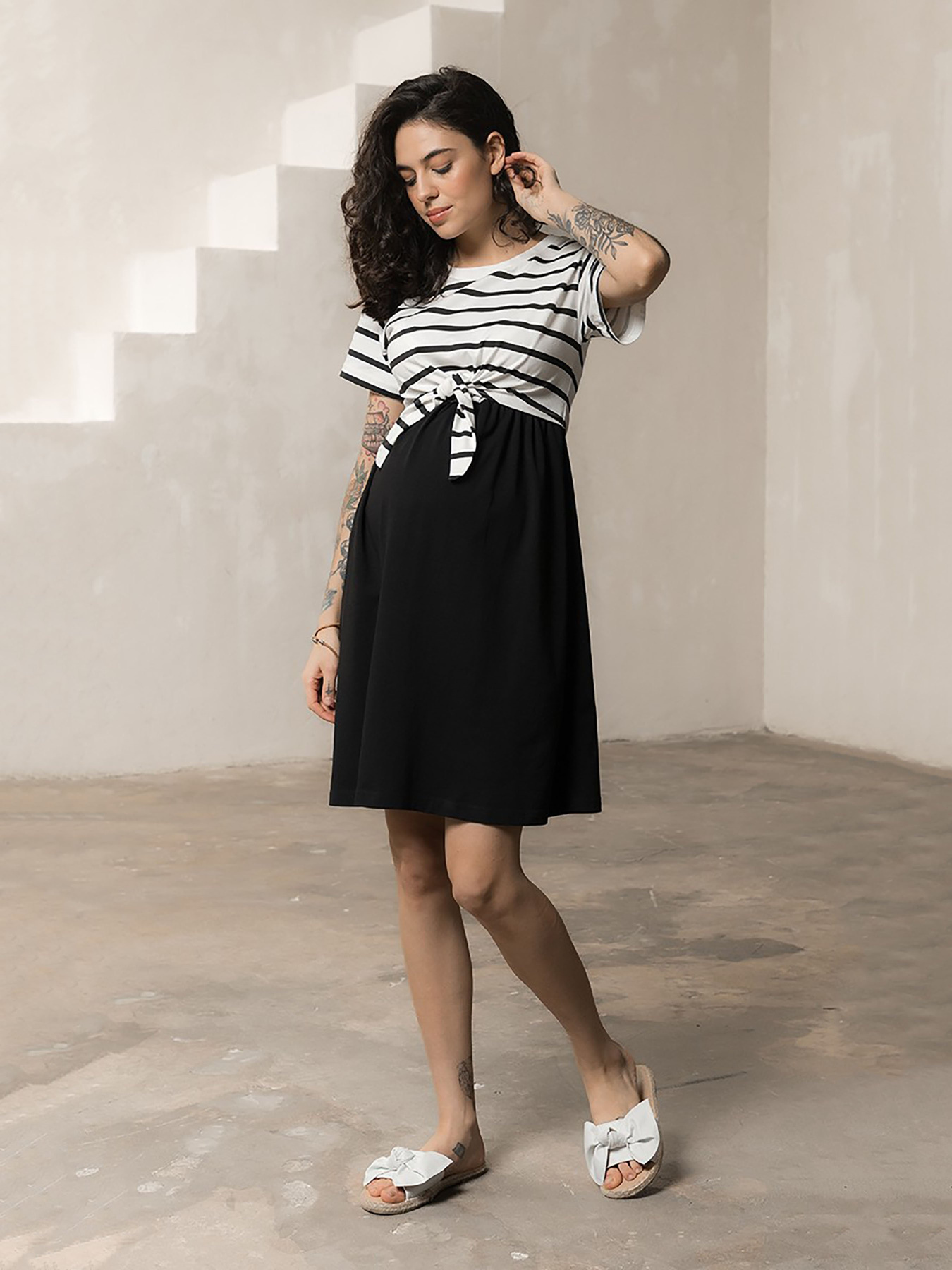 Сукні Yula mama Becky модель BeckyDR-24.031BlackYLMMDR Фото