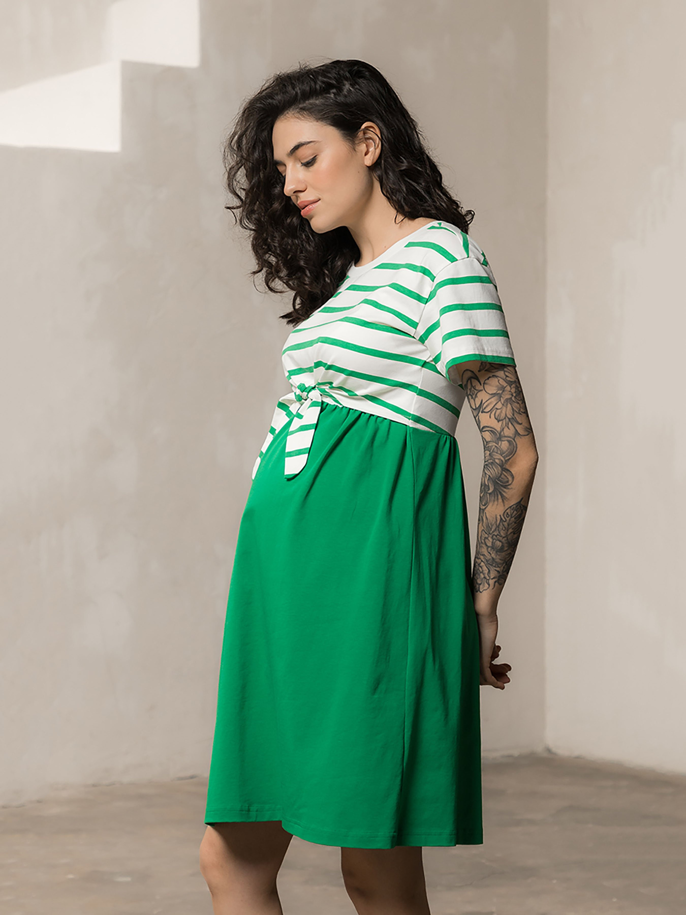Платья Yula mama Becky модель BeckyDR-24.032GreenYLMMDR Фото