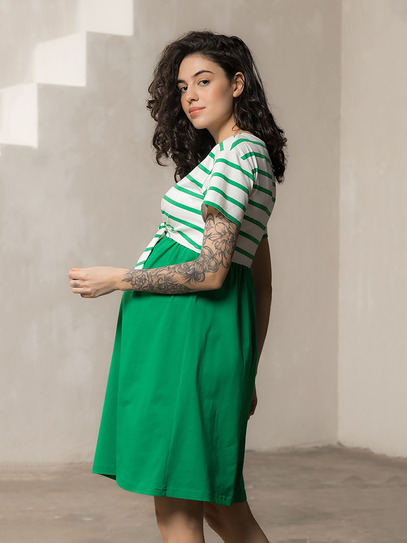 Платья Yula mama Becky модель BeckyDR-24.032GreenYLMMDR Фото