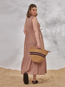 Сукні Yula mama Noemie модель NoemieDR-24.041CappuccinoYLMMDR Фото