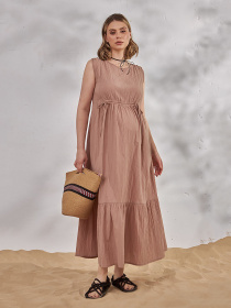 Сукні Yula mama Noemie модель NoemieDR-24.041CappuccinoYLMMDR Фото