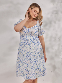 Сукні Yula mama Amadeya модель AmadeyaDR-24.051WhiteBlueYLMMDR Фото