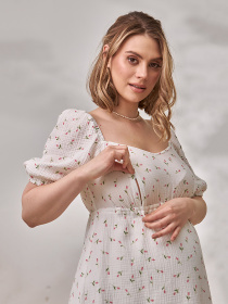 Сукні Yula mama Amadeya модель AmadeyaDR-24.052WhiteYLMMDR Фото