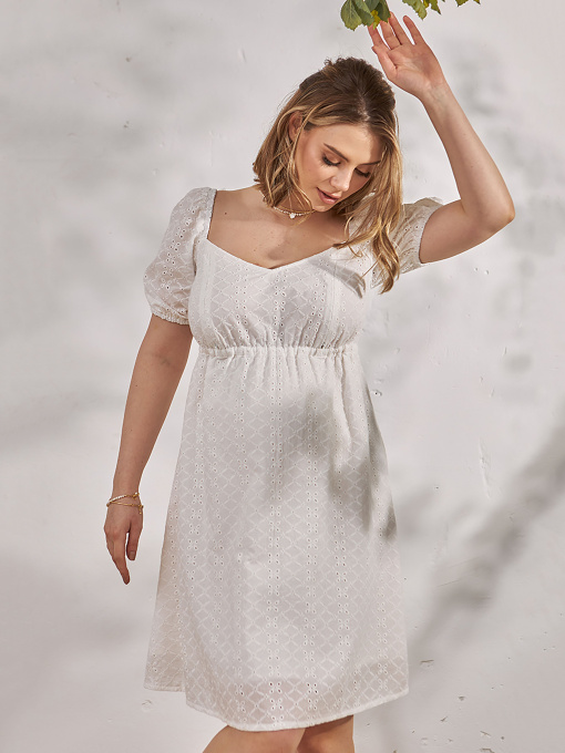 Сукні Yula mama Amadeya модель AmadeyaDR-24.053WhiteYLMMDR Фото