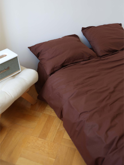 Комплект постельного белья с ткани Ранфорс цвет Шоколадная BedclozZzes модель 11768 Фото