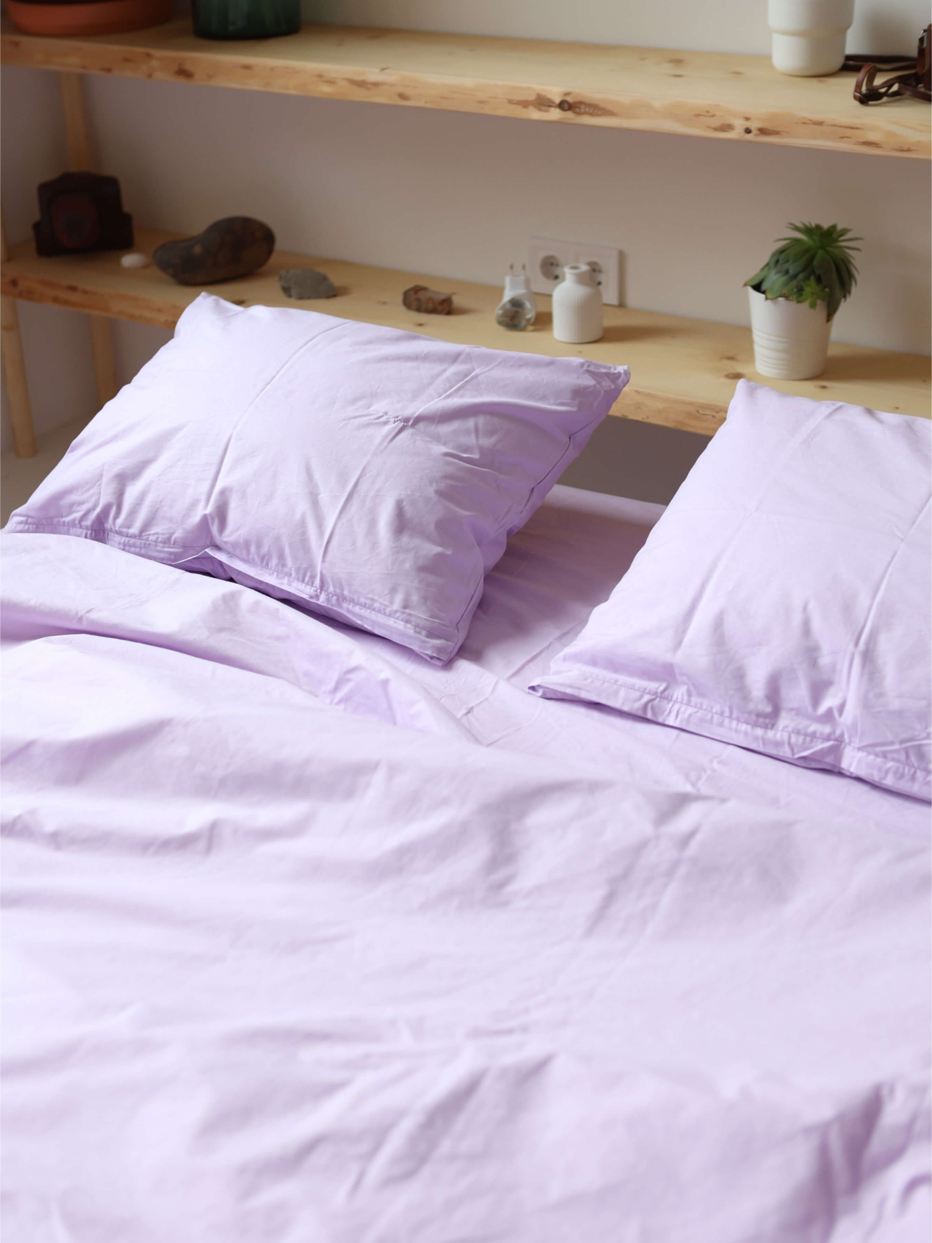 Комплект постельного белья с ткани Ранфорс цвет Фиалковый однотонный BedclozZzes модель 12986 Комплект постельного белья с ткани Ранфорс цвет Фиалковый однотонный BedclozZzes модель 12986 Фото