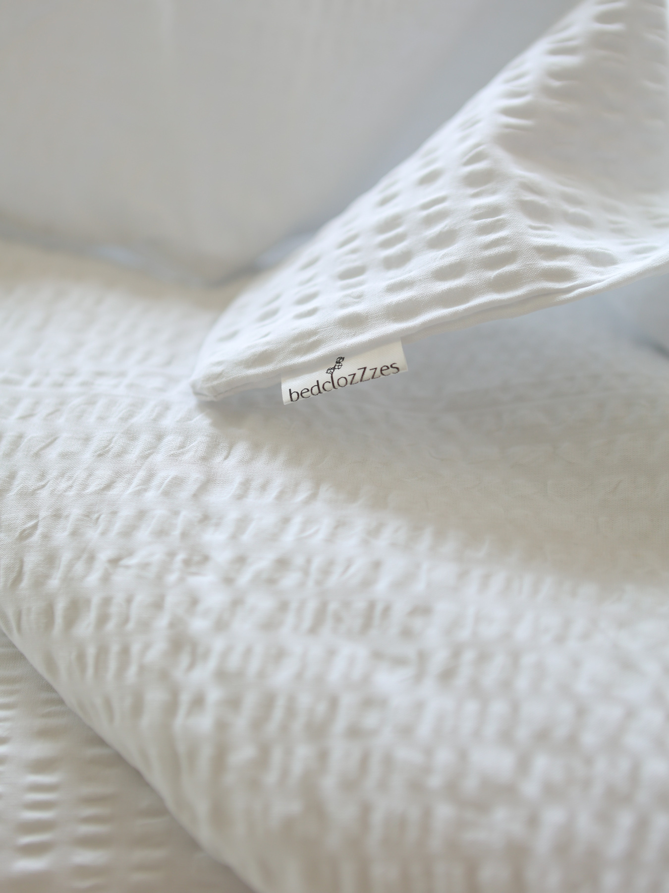 Комплект постільної білизни з тканини Бавовна колір “Білий” BedclozZzes модель 12937 Фото