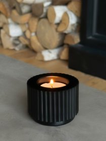 Свічник круглий чорний MBM HOME модель SK-37 BLACK Фото