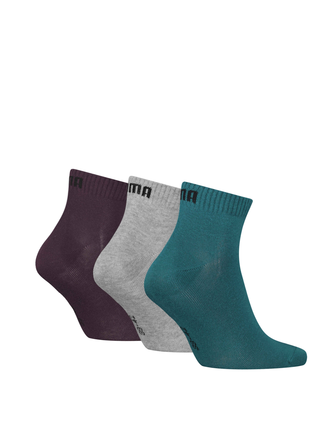 Шкарпетки та гольфи PUMA Unisex Quarter Plain 3p модель 938589 Фото