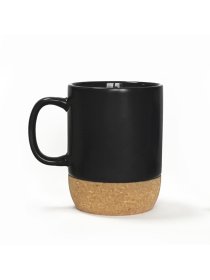 Чашка з корковою підставкою чорна MBM HOME модель KP-14 BLACK Фото