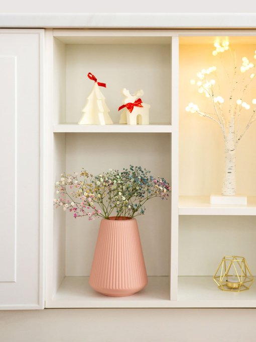 Ваза для квітів пластикова рожева MBM HOME модель DH-FLOWERS-04 PINK Фото