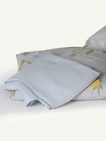 Простынь "Песня цветов" из натурального сатина MBM HOME модель BL-FS-09/10 GRAY Фото