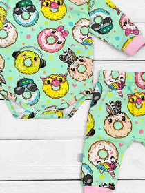 Одяг для немовлят Dexter’s модель CrazyDonutsMentholPinkBDSTDXT Фото