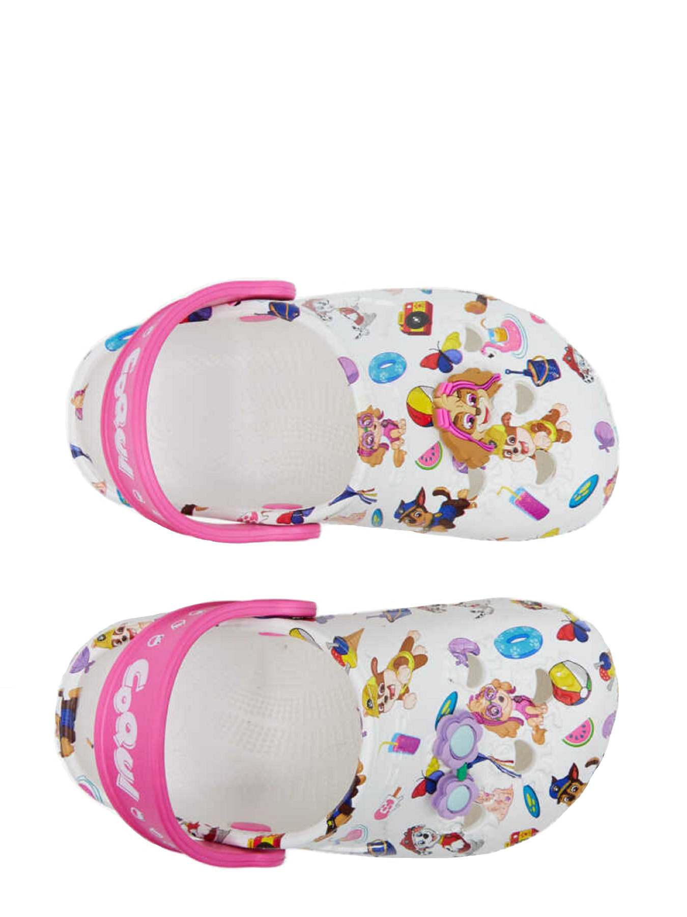 Шльопанці COQUI модель 8701White_Lt_Fuchsia_PP_Skye_Amulet Фото