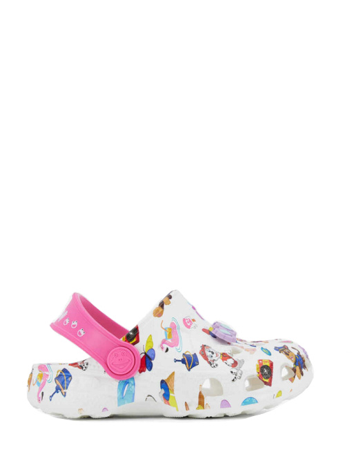 Шльопанці COQUI модель 8701White_Lt_Fuchsia_PP_Skye_Amulet Фото