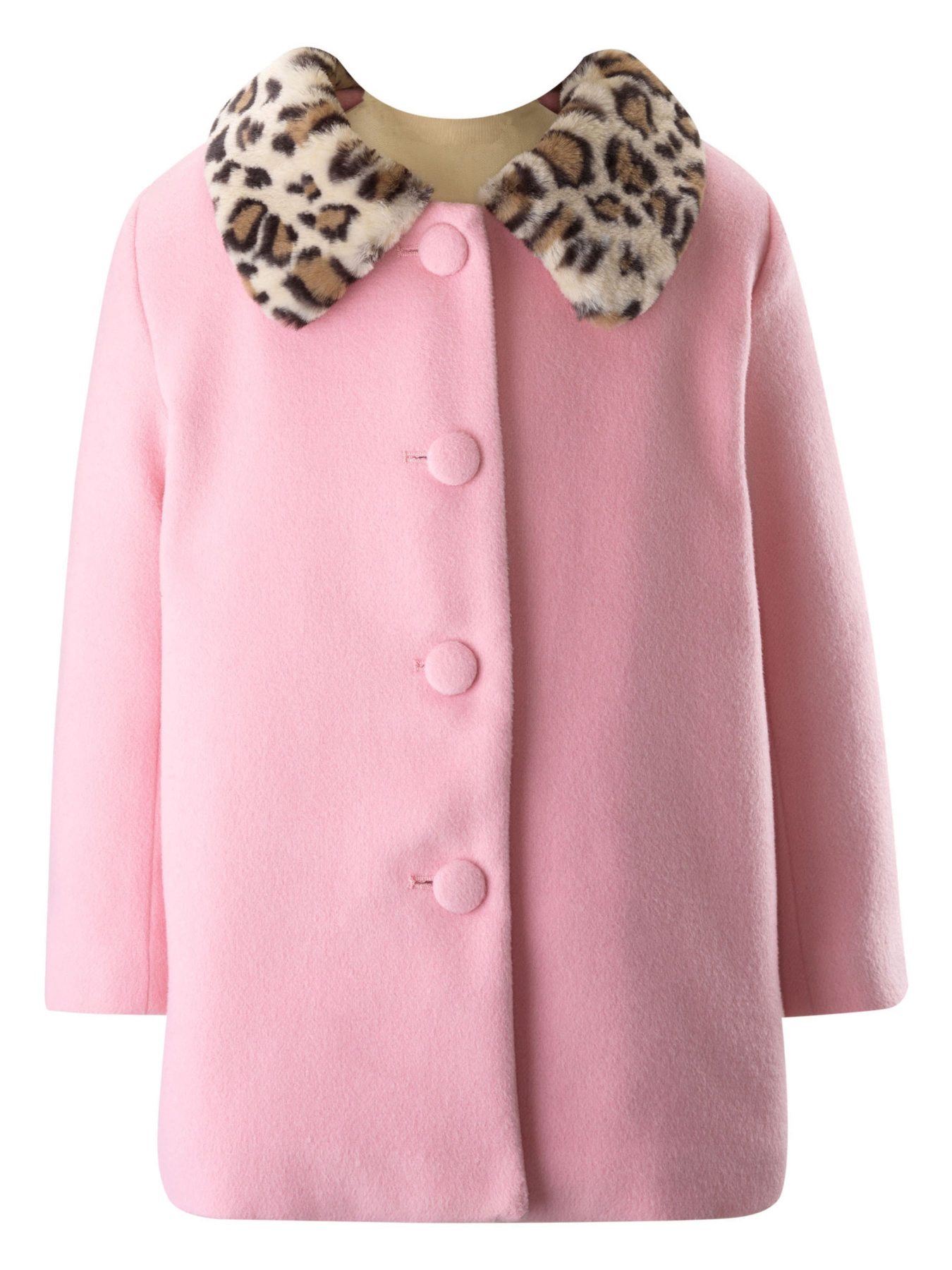 Пальта та плащі Rachel Riley Leopard Faux Fur Collar модель GCT116PKADR Фото