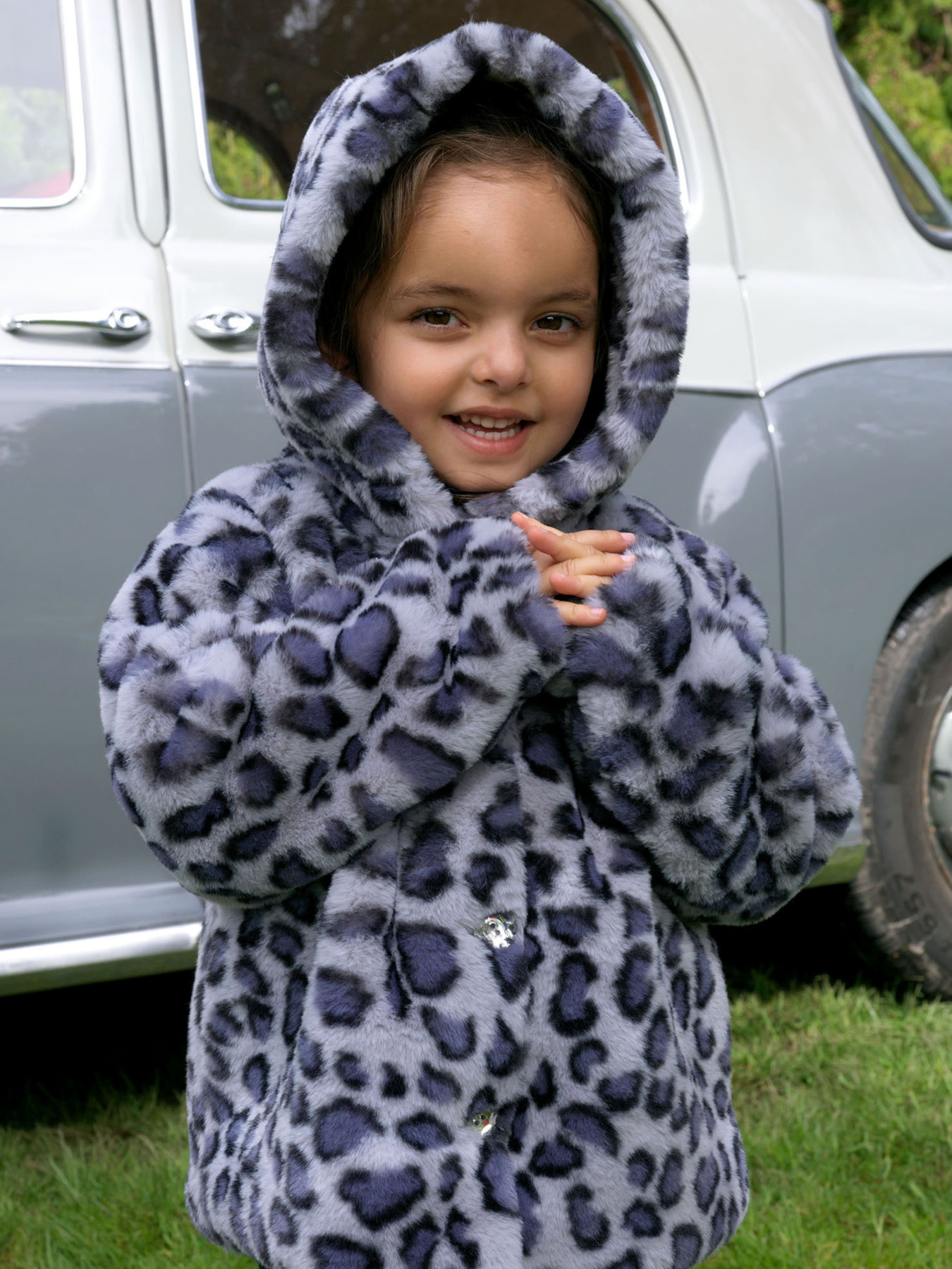 Куртки та дублянки Rachel Riley Leopard Faux Fur модель GCT117NAABM Фото