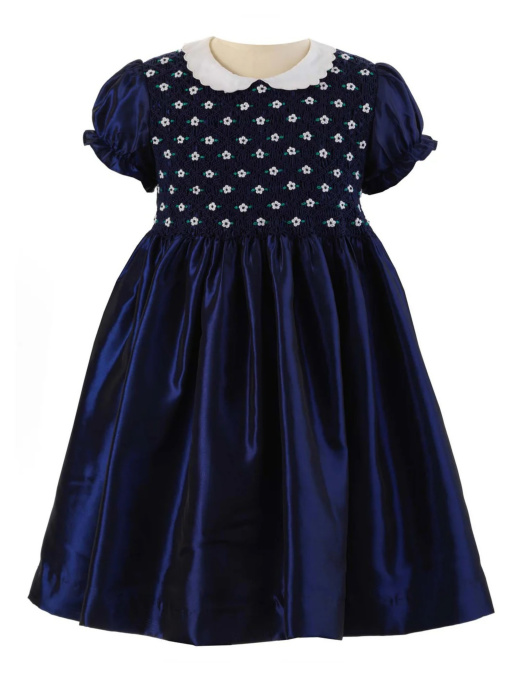 Сукні Rachel Riley Taffeta Smocked модель GDR397NAABX-NVY Фото
