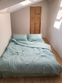 Комплект постільної білизни класичний м'ятний Cozy модель 7828859 Фото