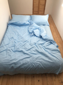 Комплект постільної білизни класичний небесно-блакитний Cozy модель 8047819 Фото