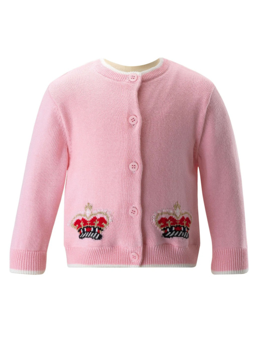 Свитры и кардиганы Rachel Riley Crown Intarsia модель ICA29PKAED-PNK Фото
