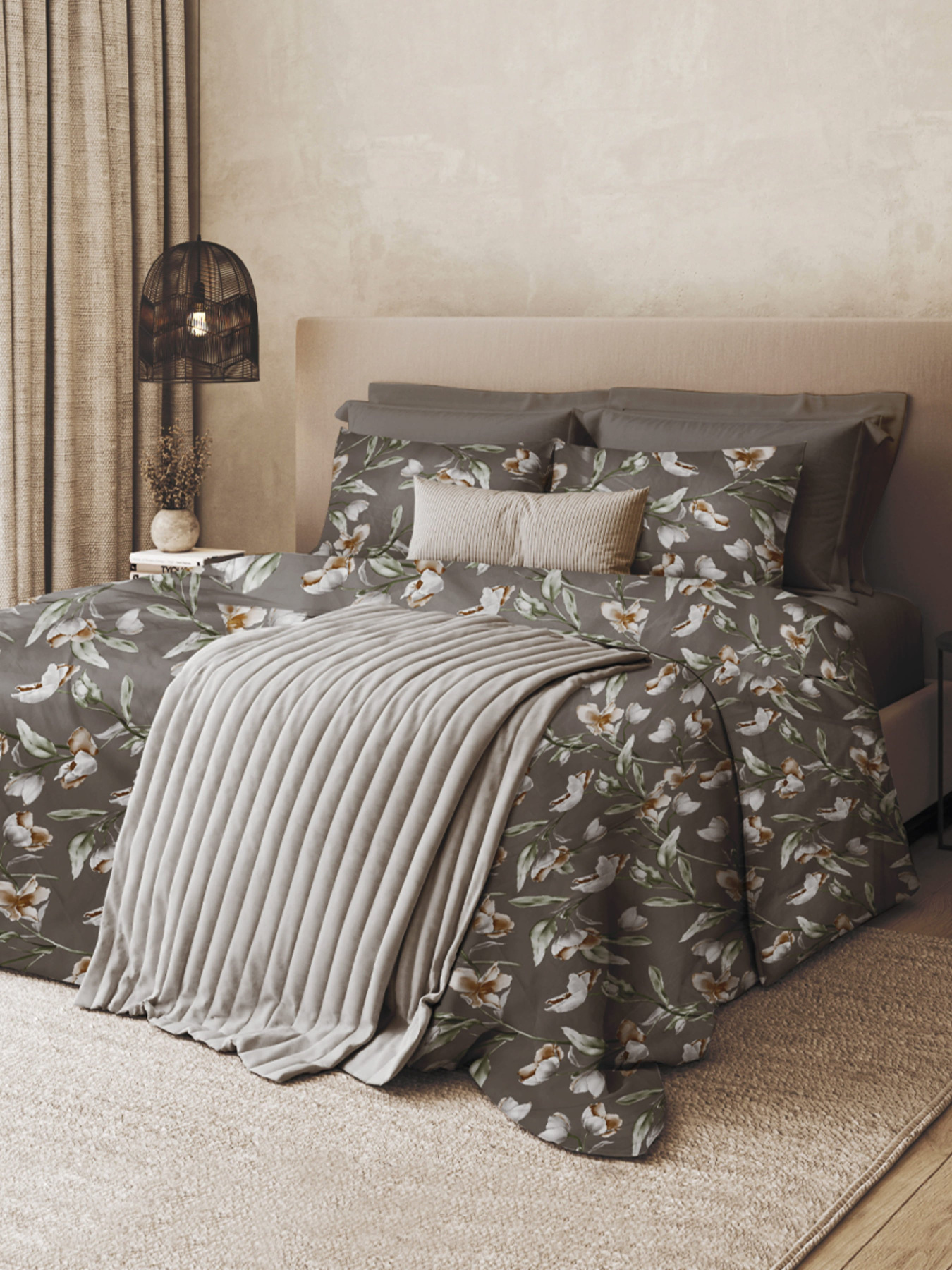 Наволочка "Весняний цвіт" з натурального сатину MBM HOME модель BL-P-03 GRAY/PRINT Наволочка "Весняний цвіт" з натурального сатину MBM HOME модель BL-P-03 GRAY/PRINT Фото