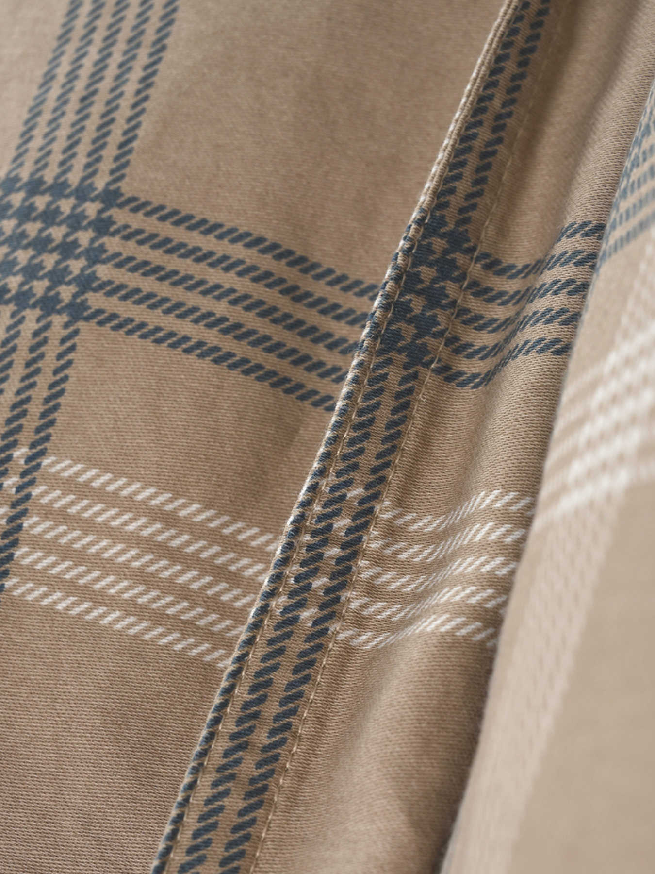 Наволочка "Тартан" з натурального вареного сатину MBM HOME модель BL-P-04 GRAY/BEIGE Наволочка "Тартан" з натурального вареного сатину MBM HOME модель BL-P-04 GRAY/BEIGE Фото