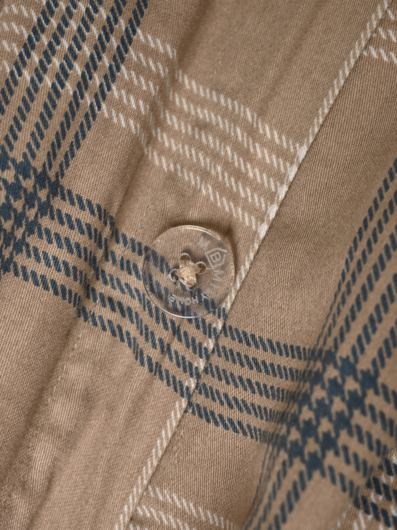 Пододеяльник "Тартан" из натурального вареного сатина MBM HOME модель BL-DC-07/08 GRAY/BEIGE Фото